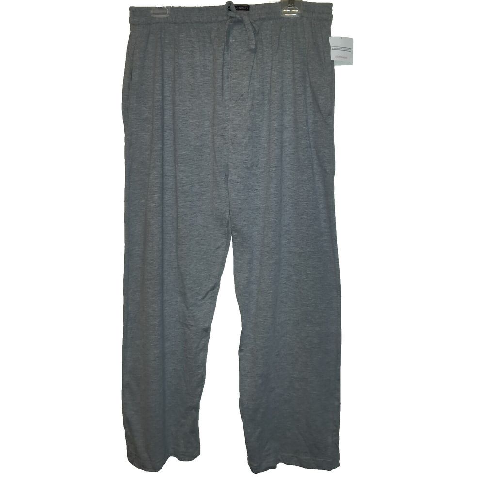 NWT Andrew Scott Loungewear Gray Pants PJs Mens M Medium Originally $90 NEW